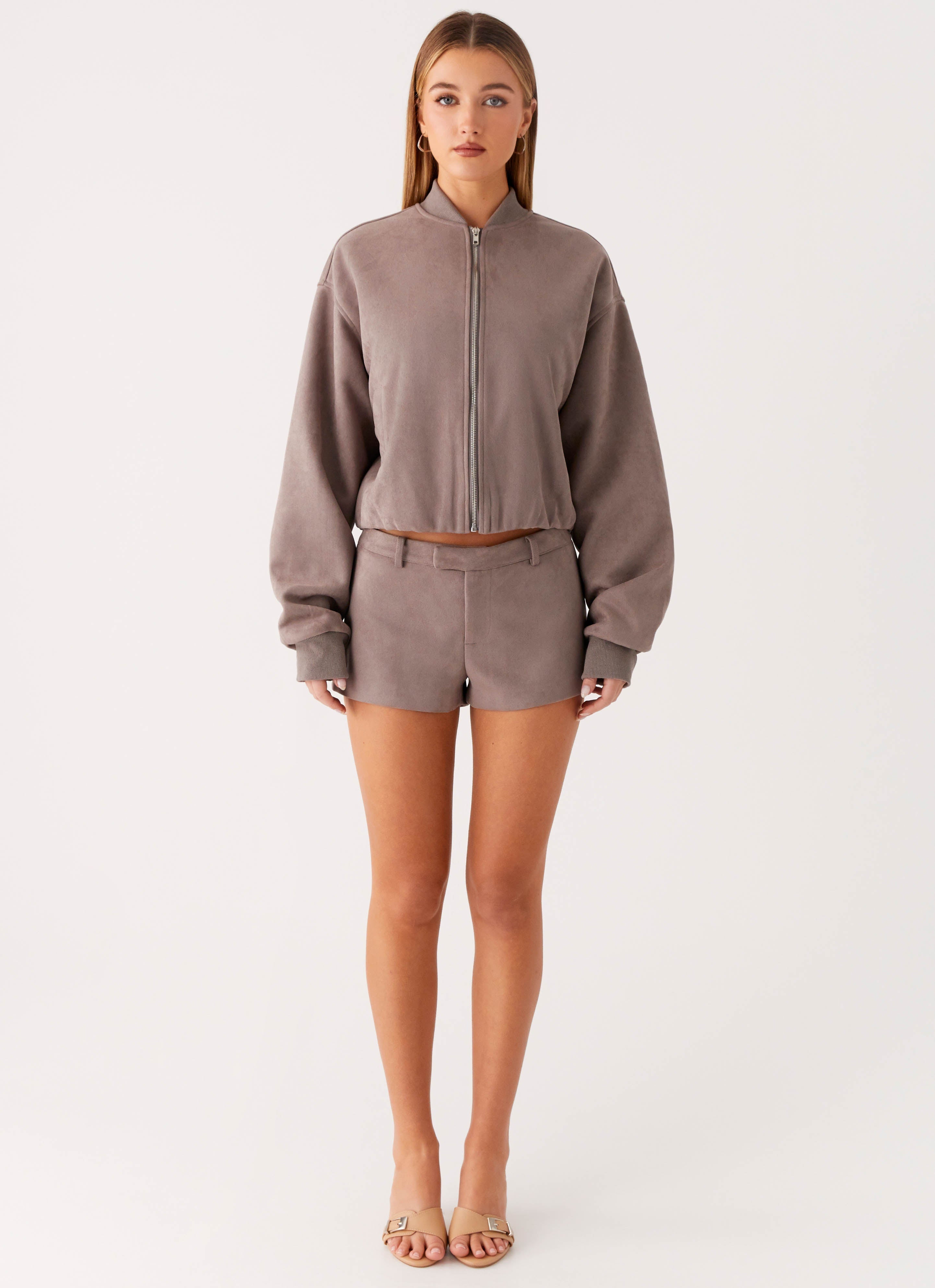 Thats Chill Mini Shorts - Grey