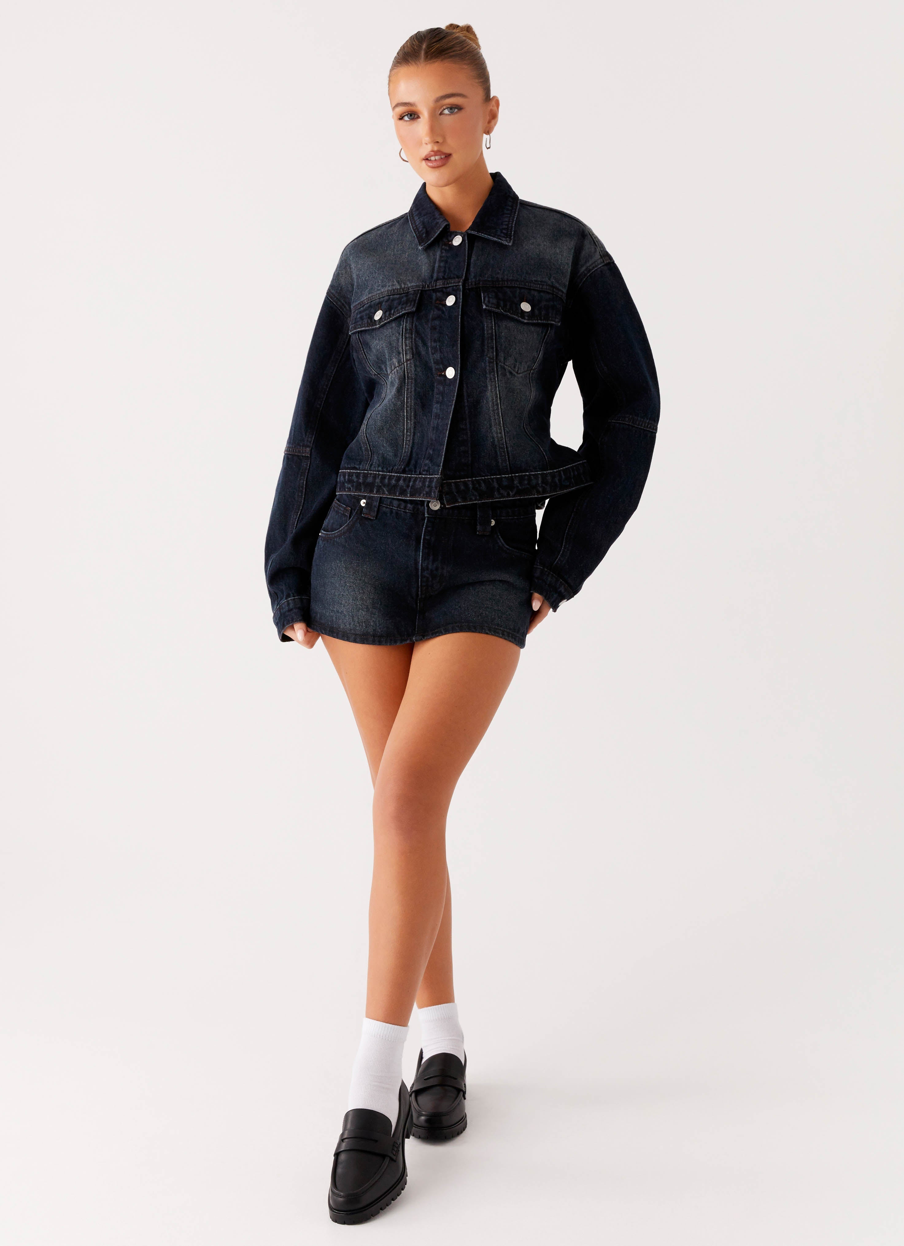 Tropics Denim Jacket - Washed Dark Blue