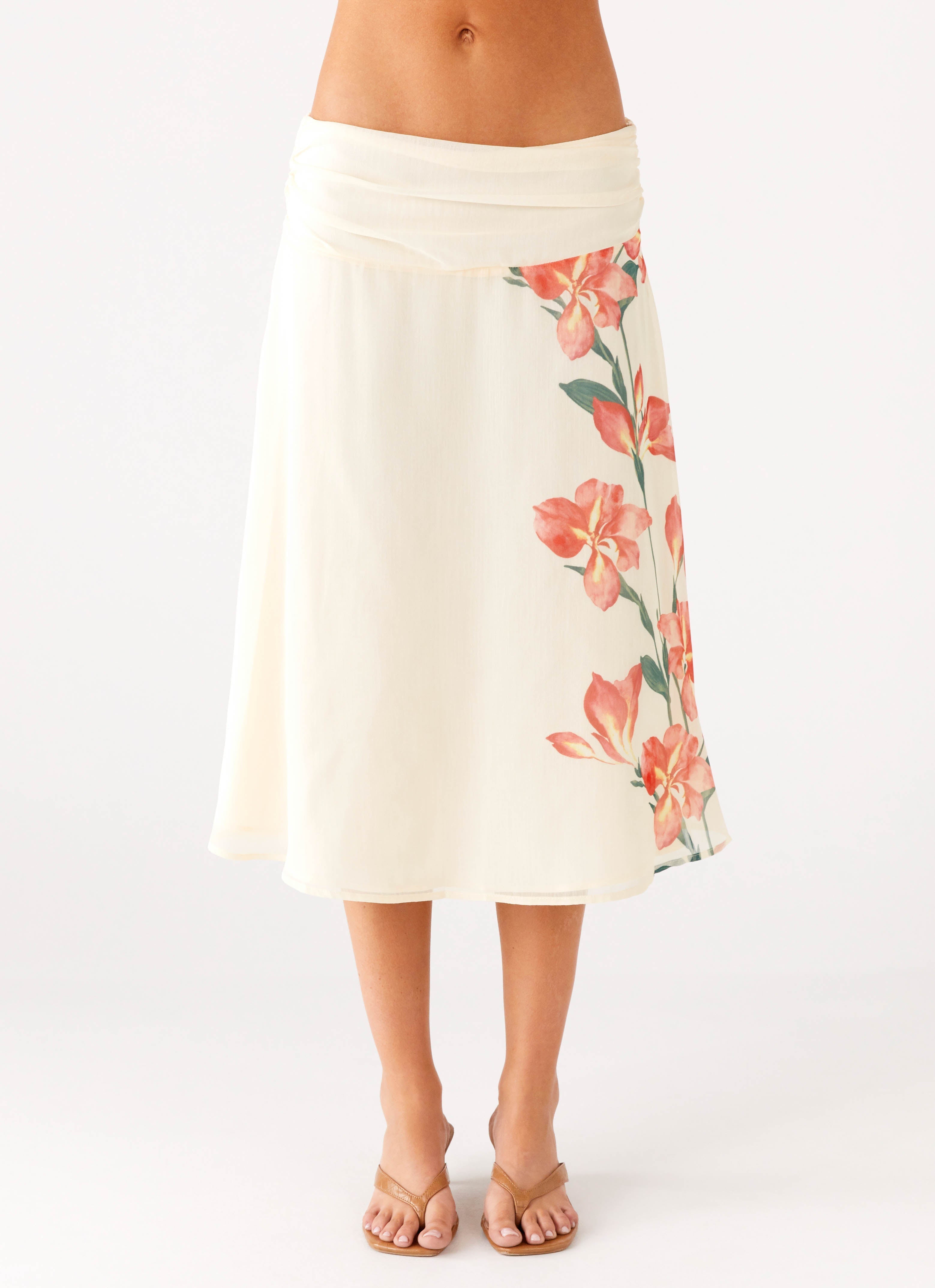 Valley Midi Skirt - Siena Floral