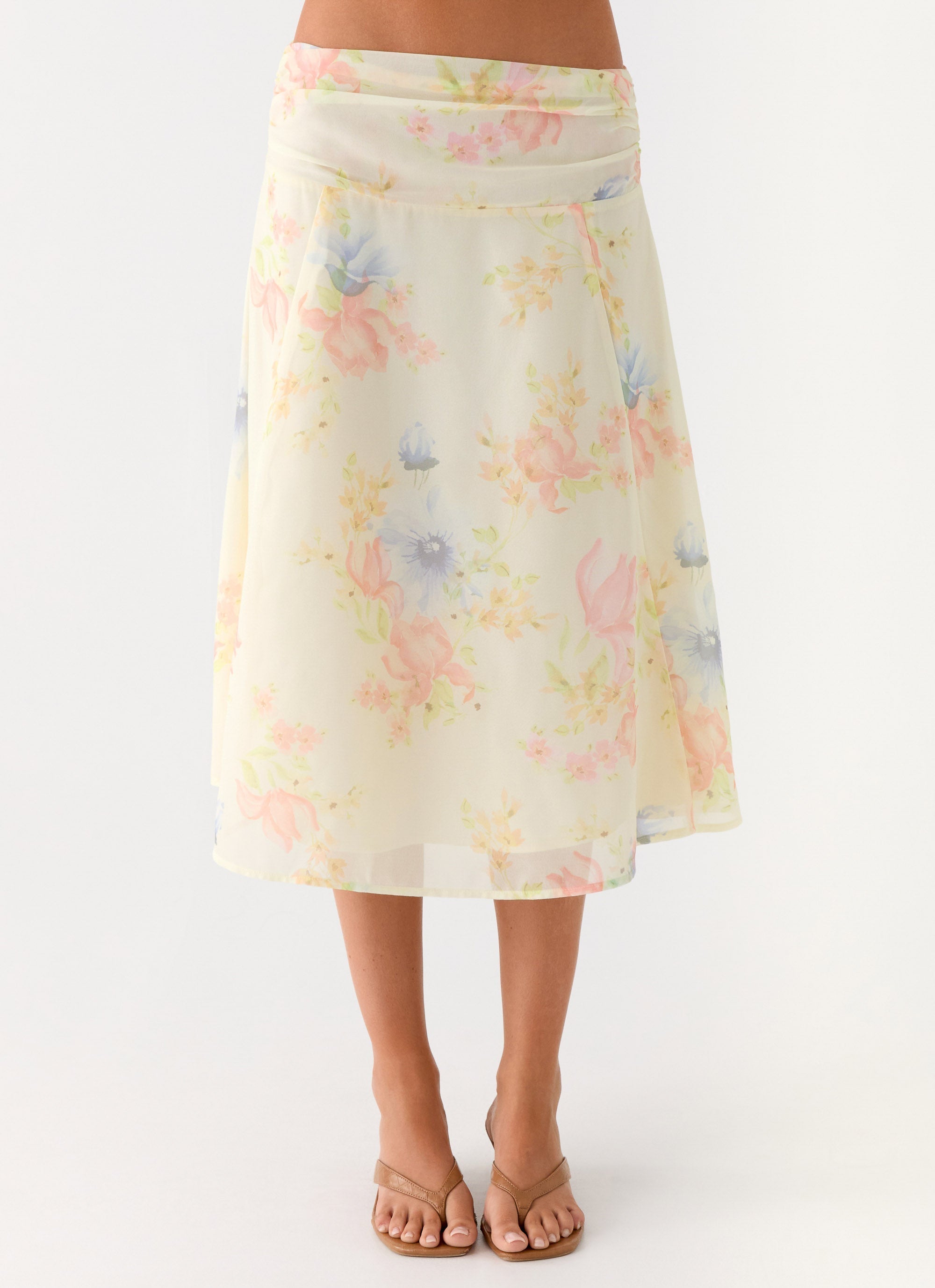 Valley Midi Skirt - Spring Meadow