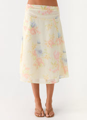 Valley Midi Skirt - Spring Meadow
