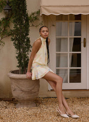 Willow Chiffon Mini Dress - Spring Meadow