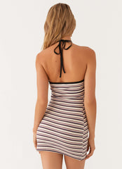 Yacht Party Mini Dress - Multi Stripe
