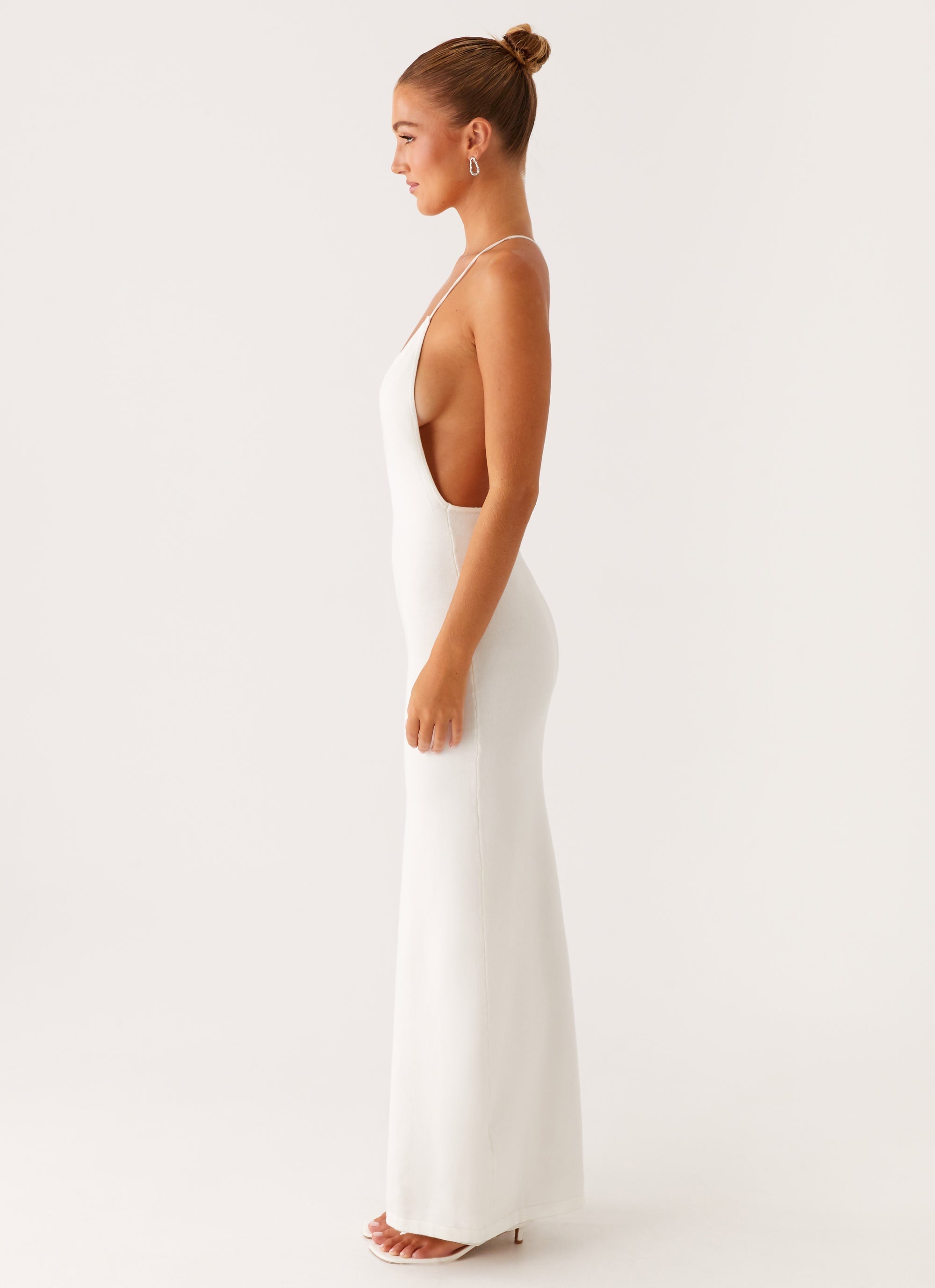 Yalina Knit Maxi Dress - Ivory