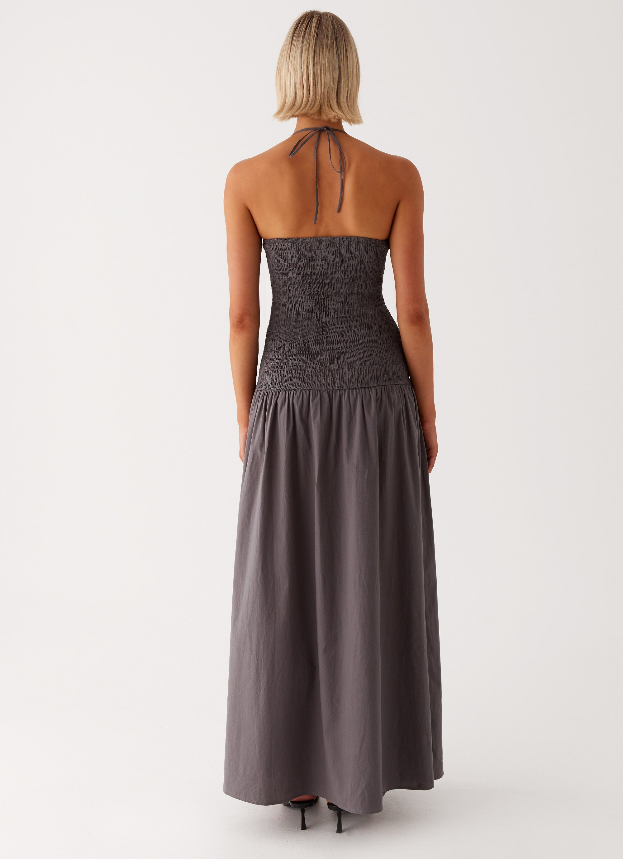 Zahra Maxi Dress - Charcoal