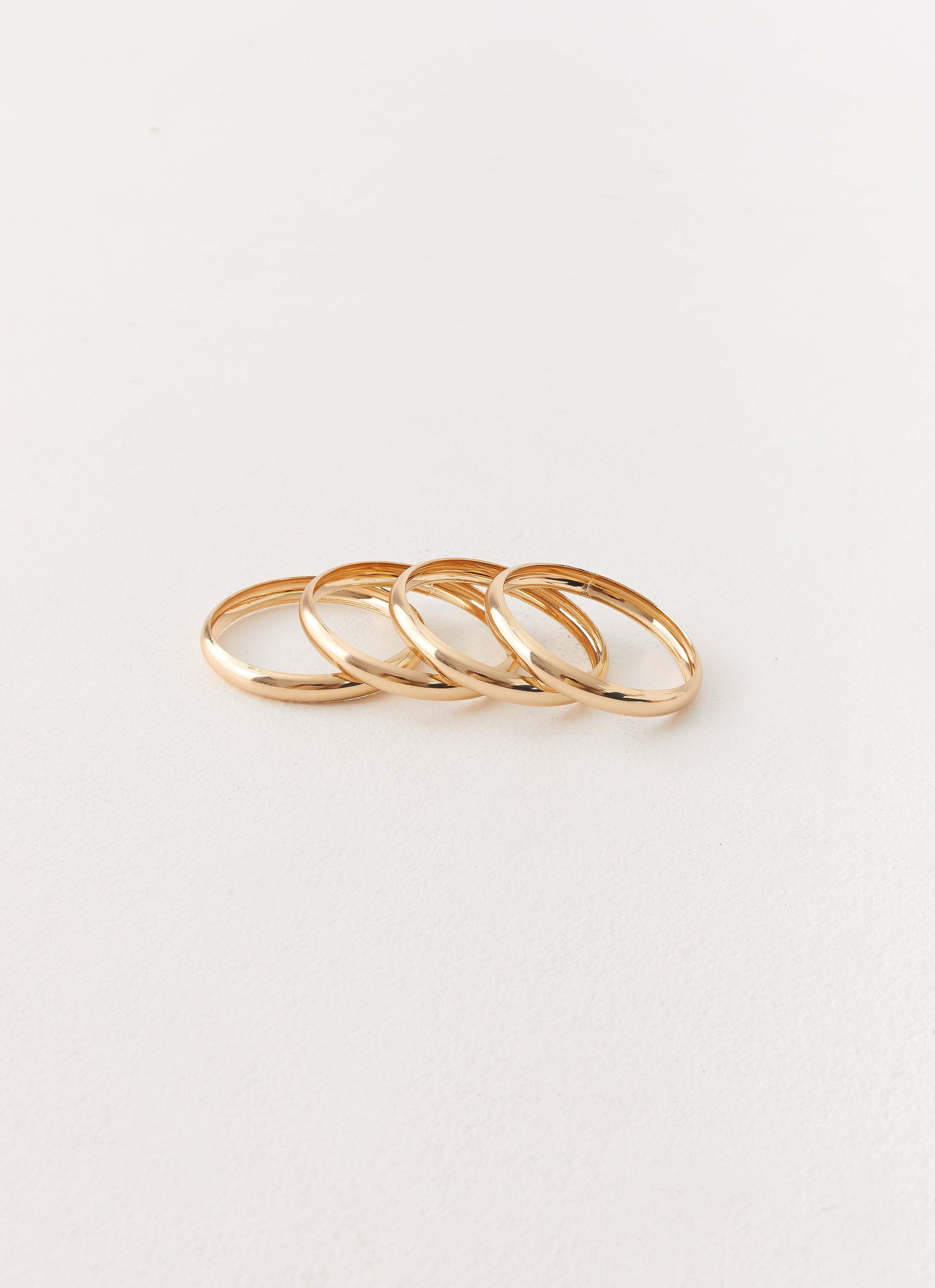 Zayden Bangles - Gold